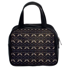 Moth Pattern Classic Handbag (two Sides)