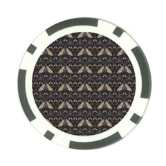 Moth Pattern Poker Chip Card Guard (10 Pack) by GretaBerlin