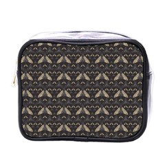 Moth Pattern Mini Toiletries Bag (one Side) by GretaBerlin