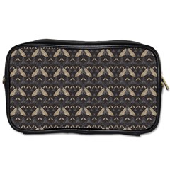 Moth Pattern Toiletries Bag (two Sides) by GretaBerlin