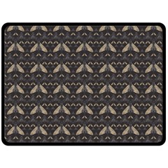 Moth Pattern Fleece Blanket (large) 