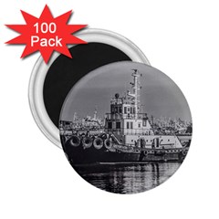 Tugboat At Port, Montevideo, Uruguay 2 25  Magnets (100 Pack)  by dflcprintsclothing