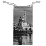 Tugboat At Port, Montevideo, Uruguay Jewelry Bag Back