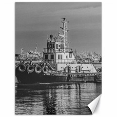 Tugboat At Port, Montevideo, Uruguay Canvas 18  X 24  by dflcprintsclothing