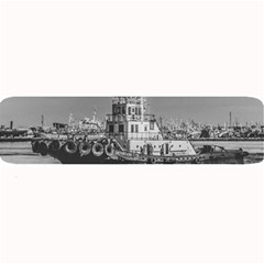 Tugboat At Port, Montevideo, Uruguay Large Bar Mats by dflcprintsclothing