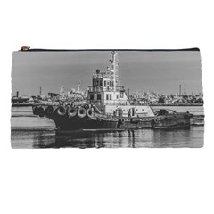 Tugboat At Port, Montevideo, Uruguay Pencil Case by dflcprintsclothing