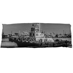 Tugboat At Port, Montevideo, Uruguay Body Pillow Case (dakimakura) by dflcprintsclothing