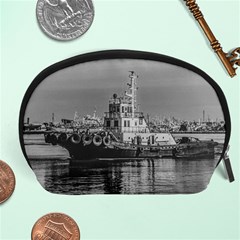 Tugboat At Port, Montevideo, Uruguay Accessory Pouch (large) by dflcprintsclothing