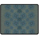 Decorative Wheat Wreath Stars Double Sided Fleece Blanket (Medium)  58.8 x47.4  Blanket Back