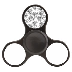 Line Art Black And White Rose Finger Spinner by MintanArt