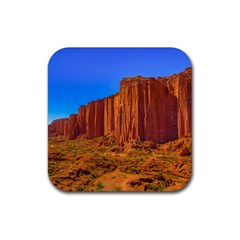 Talampaya National Park Landscape, La Rioja, Argentina045 Rubber Coaster (square)  by dflcprintsclothing