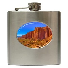 Talampaya National Park Landscape, La Rioja, Argentina045 Hip Flask (6 Oz) by dflcprintsclothing