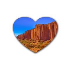 Talampaya National Park Landscape, La Rioja, Argentina045 Heart Coaster (4 Pack)  by dflcprintsclothing