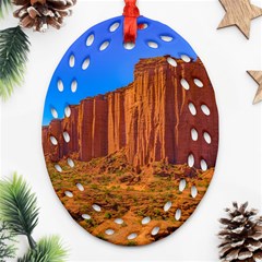 Talampaya National Park Landscape, La Rioja, Argentina045 Ornament (oval Filigree) by dflcprintsclothing