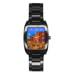 Talampaya National Park Landscape, La Rioja, Argentina045 Stainless Steel Barrel Watch by dflcprintsclothing