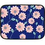 Floral Double Sided Fleece Blanket (Mini)  35 x27  Blanket Back