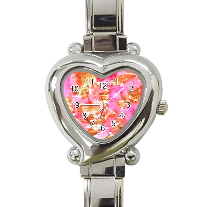 color of world Heart Italian Charm Watch