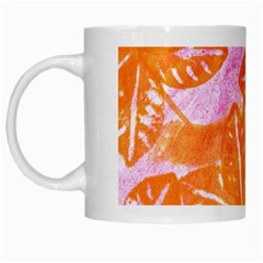 Colorful White Mugs by ginnyden