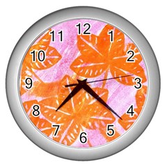 Colorful Wall Clock (silver) by ginnyden