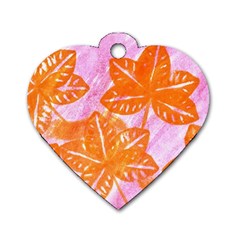 Colorful Dog Tag Heart (one Side) by ginnyden