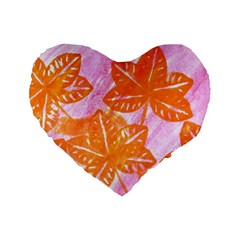 Colorful Standard 16  Premium Heart Shape Cushions by ginnyden