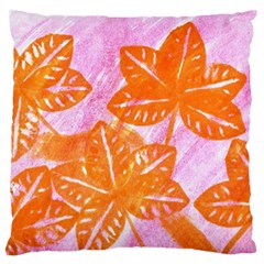 Colorful Large Flano Cushion Case (two Sides) by ginnyden