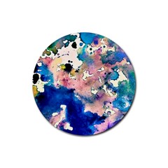 Complementary Contrast Rubber Round Coaster (4 Pack) 