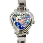 Complementary contrast Heart Italian Charm Watch Front