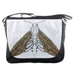 Surreal moth at night Messenger Bag Front