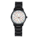 Happy Doodle Laugh Stainless Steel Round Watch Front