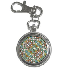 Multicolored Collage Print Pattern Mosaic Key Chain Watches by dflcprintsclothing