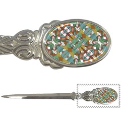 Multicolored Collage Print Pattern Mosaic Letter Opener by dflcprintsclothing