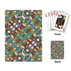 Multicolored Collage Print Pattern Mosaic Playing Cards Single Design (rectangle)