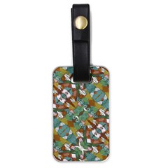 Multicolored Collage Print Pattern Mosaic Luggage Tag (one Side)