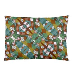 Multicolored Collage Print Pattern Mosaic Pillow Case (two Sides)