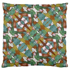 Multicolored Collage Print Pattern Mosaic Large Cushion Case (one Side) by dflcprintsclothing