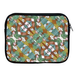 Multicolored Collage Print Pattern Mosaic Apple Ipad 2/3/4 Zipper Cases by dflcprintsclothing