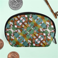 Multicolored Collage Print Pattern Mosaic Accessory Pouch (large) by dflcprintsclothing