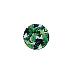 Tropical Banana Leaves 1  Mini Buttons by goljakoff