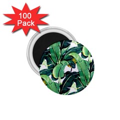 Tropical Banana Leaves 1 75  Magnets (100 Pack)  by goljakoff