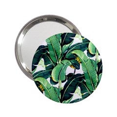 Tropical Banana Leaves 2 25  Handbag Mirrors by goljakoff