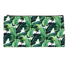 Tropical Banana Leaves Pencil Case by goljakoff