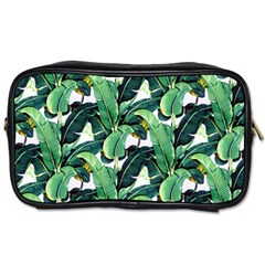 Tropical Banana Leaves Toiletries Bag (one Side) by goljakoff