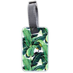 Tropical Banana Leaves Luggage Tag (two Sides) by goljakoff