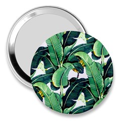 Tropical Banana Leaves 3  Handbag Mirrors by goljakoff