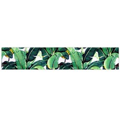 Tropical Banana Leaves Large Flano Scarf  by goljakoff