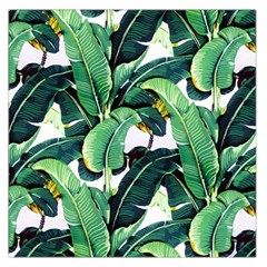 Tropical Banana Leaves Large Satin Scarf (square) by goljakoff