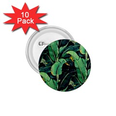 Night Tropical Banana Leaves 1 75  Buttons (10 Pack) by goljakoff