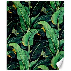 Night Tropical Banana Leaves Canvas 20  X 24  by goljakoff