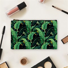 Night Tropical Banana Leaves Cosmetic Bag (medium) by goljakoff